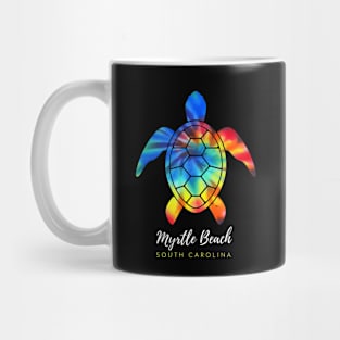 Myrtle Beach South Carolina Sea Turtle Tie Dye Mug